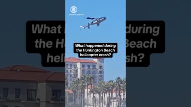 What happened during the Huntington Beach, California, helicopter crash? #shorts