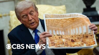 Trump says he has been transparent on White House ballroom construction plans