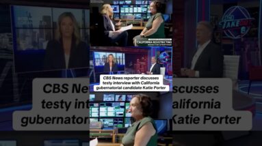 CBS News reporter discusses testy interview with Katie Porter #shorts