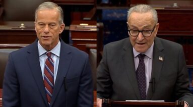Watch: Thune, Schumer address Israel-Hamas peace deal, Day 9 of government shutdown