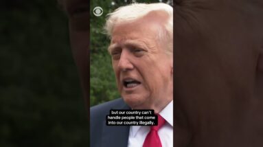 President Trump says “we may do a lot,” when asked about federal layoffs #shorts