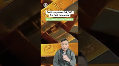 Gold surpasses $4,000 for first time ever #shorts