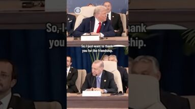 Trump praises Turkish President Recep Tayyip Erdoğan for role in ending war in Gaza #shorts