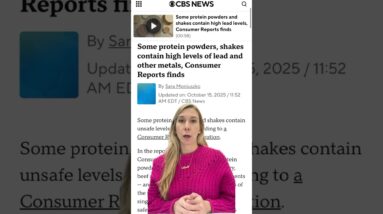 Consumer Reports finds high levels of lead, other metals in some protein powders, shakes #shorts