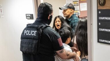 ICE officers shove woman, journalists in separate incidents