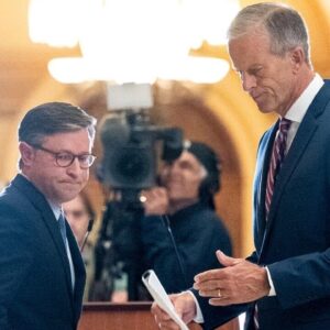 Thune and Johnson on if they take any responsibility for the government shutdown