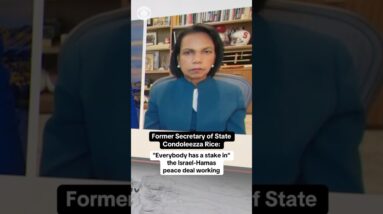 Ex-Secretary of State Condoleezza Rice: "Everybody has a stake in" Israel-Hamas deal working #shorts