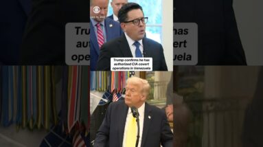 Trump confirms he has authorized CIA covert operations in Venezuela #shorts