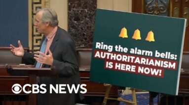 Democratic senator gives marathon speech ahead of 12th vote on funding bill