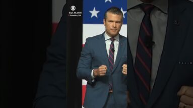 Hegseth tells military leaders, "No more identity months, DEI offices, dudes in dresses" #shorts