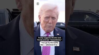 Trump says Zelenskyy, Putin should end war now using current battle lines #shorts