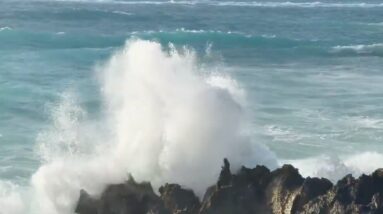 See: Swirling twin hurricanes Imelda and Humberto impact shorelines