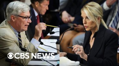 Watch: Bondi dodges Whitehouse's questions on FBI's Tom Homan probe and Jeffrey Epstein's photos