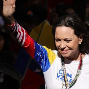 Watch: Venezuelan opposition leader María Corina Machado learns she's awarded Nobel Peace Prize