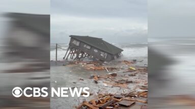 Watch: Homes in North Carolina's Outer Banks collapse into ocean