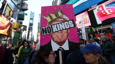 Watch: “No Kings” protests in the U.S., around the world