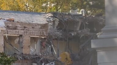 White House begins demolishing East Wing to build ballroom