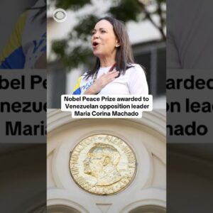 Nobel Peace Prize awarded to Venezuelan opposition leader María Corina Machado #shorts