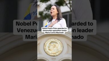 Nobel Peace Prize awarded to Venezuelan opposition leader María Corina Machado #shorts