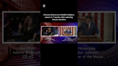 Arizona Democrat Adelita Grijalva sworn in 7 weeks after winning House election #shorts
