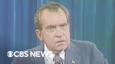 From the archives: Nixon tells reporters "I'm not a crook" at Disney World in 1973
