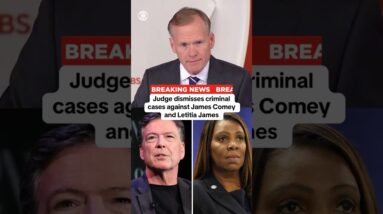 Judge dismisses criminal cases against James Comey and Letitia James #shorts