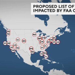 FAA air traffic reductions could impact some of the busiest U.S. airports