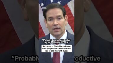 Secretary of State Marco Rubio hails progress on Ukraine peace plan to end war with Russia #shorts