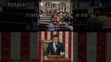 House passes funding package to reopen government #shorts