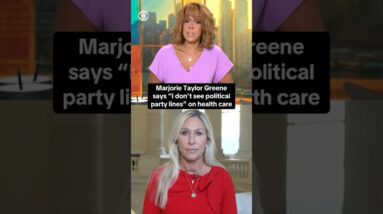 Marjorie Taylor Greene says "I don't see political party lines" on health care #shorts