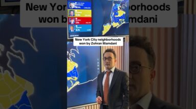 New York City neighborhoods won by Zohran Mamdani #shorts