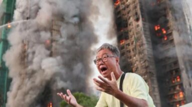 Firefighters are still trying to control the raging fire that killed dozens in Hong Kong
