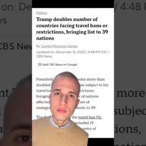 Trump doubles number of countries facing travel bans or restrictions #shorts