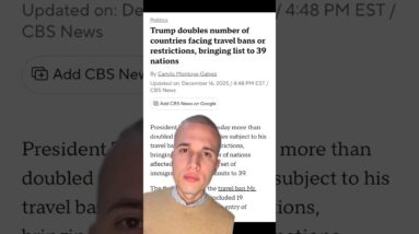 Trump doubles number of countries facing travel bans or restrictions #shorts