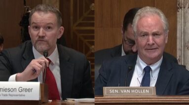 Watch: Trump trade chief Jamieson Greer spars with Sen. Van Hollen over China, Biden and tariffs