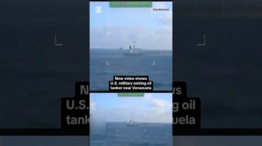 New video shows U.S. military seizing oil tanker near Venezuela #shorts