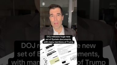 DOJ releases huge new set of Epstein documents, with many mentions of Trump #shorts