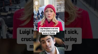 Luigi Mangione out sick, crucial evidence hearing moved to Monday #shorts