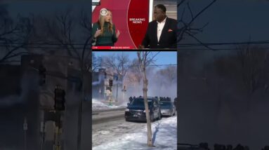 CBS News Minnesota reporter tear gassed while reporting live from protests in Minneapolis #shorts