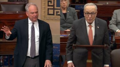 Watch: Kaine, Schumer urge senators to vote for war powers resolution amid Iran conflict
