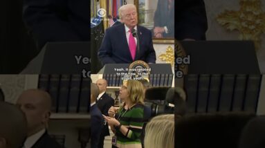 Trump says the killing of Iran's leaders constitute "regime change” #shorts