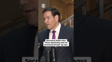 Secretary Rubio says "there absolutely was an imminent threat" by Iran #shorts