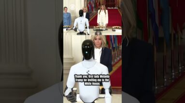 Melania Trump showcases talking humanoid robot at White House tech summit #shorts