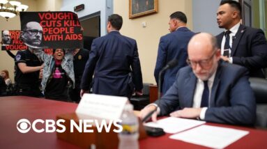 Watch: Protesters interrupt OMB Director Russ Vought's opening statement at House hearing