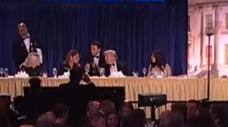 Watch the moment of a security incident at the White House Correspondents' Dinner
