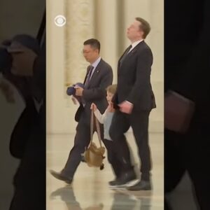 Elon Musk seen with his son, X Æ A-Xii, at Great Hall of the People in Beijing #shorts