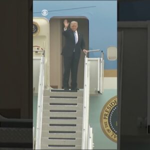 Trump leaves China after summit with Chinese President Xi Jinping #shorts